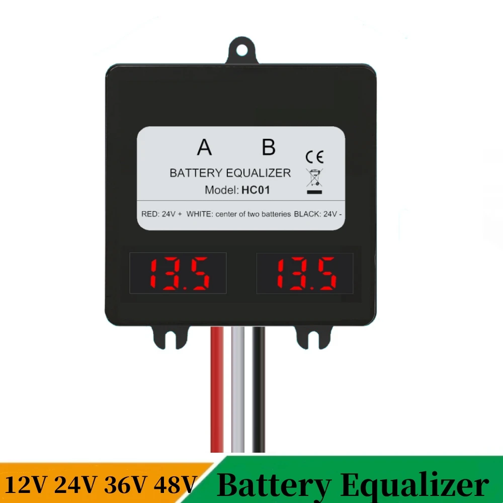 Battery Equalizer Solar System Voltage Regulator Charge Discharge Balancer For 12V 24V 36V 48V Lead-Acid/Gel/LiFePo4 Battery