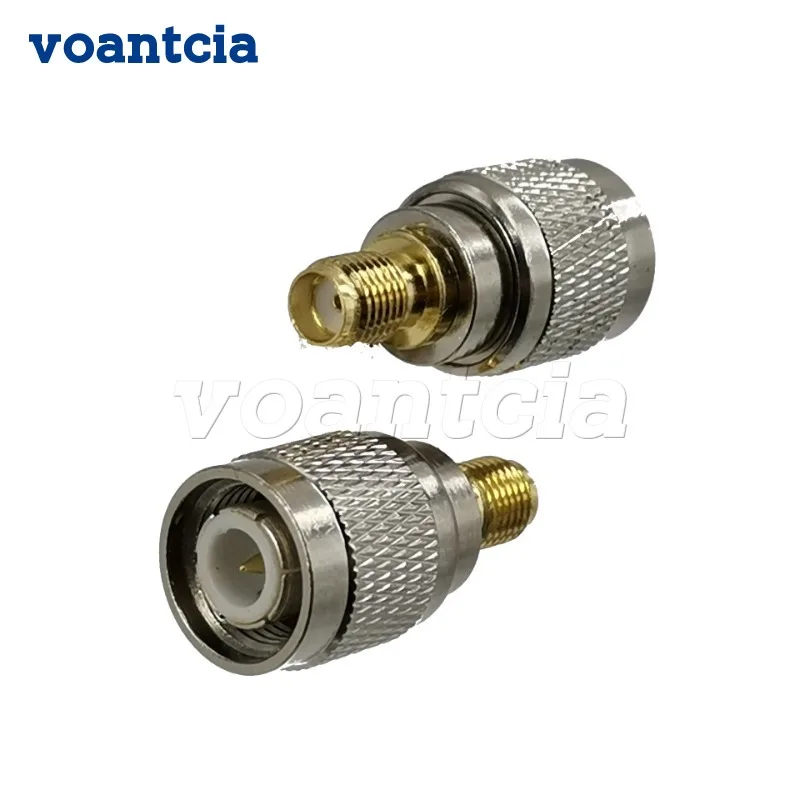 

10pcs Adapter Connector TNC Male Plug to SMA Female Jack RF Coaxial Brass Straight New