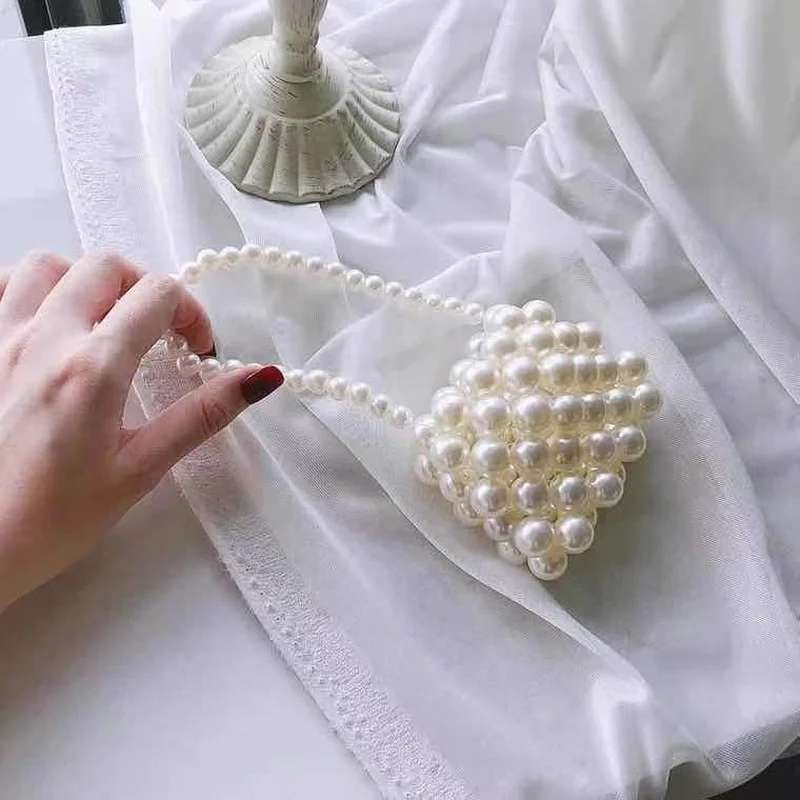 

Cute Little Girls Purses and Handbags Kawaii Baby Party Pearl Crossbody Bag Kids Coin Pouch Tote Toddler Purse