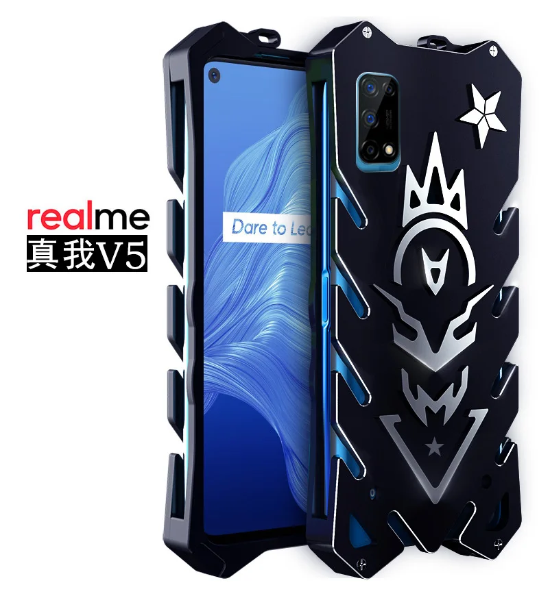 Original Armor Ii Aviation Metal Case For Oppo Realme Gt X7 X2 X50 Pro Bumper Powerful Shockproof Aluminum Bumper Back Cover