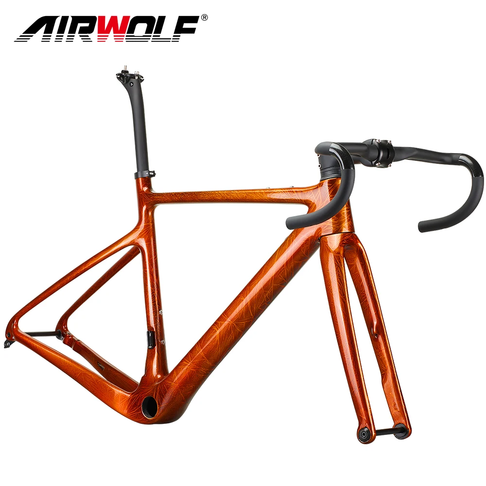 Airwolf карбоновый гравийный каркас 700 * 40C дисковый тормоз A5 700C полностью