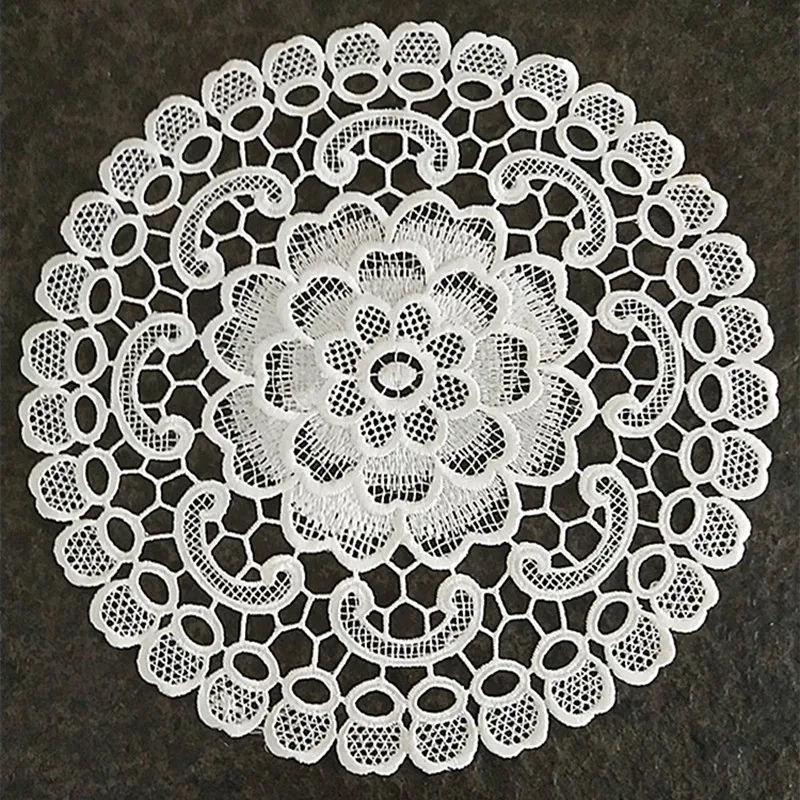 

Круглая вышитая скатерть для стола, 2 размера