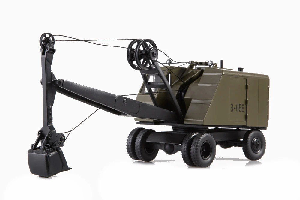 LEZ E-656 EXCAVATOR (USSR RUSSIAN) 1964-1965 DARK GREEN | ОДНОКОВШЕВЫЙ ЭКСКАВАТОР ЛЭЗ Э-656 - купить по