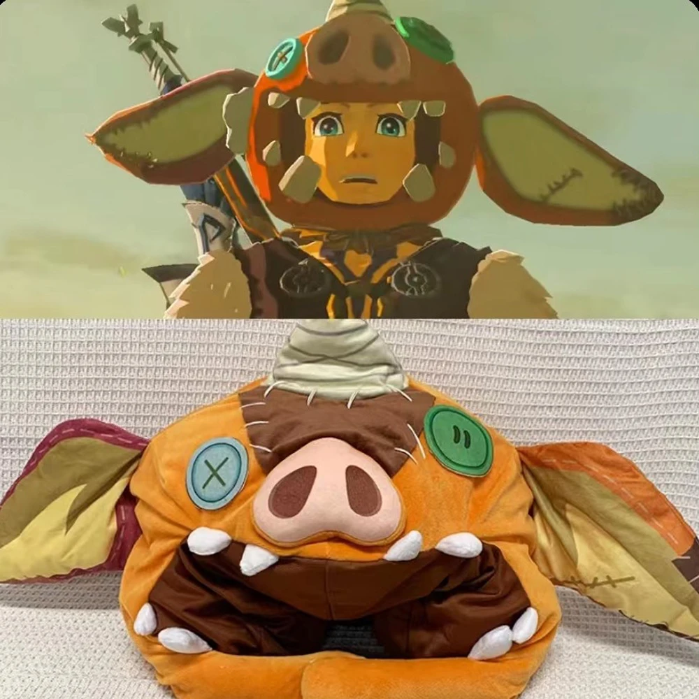 

New Zeldas Hat Plush Pillow Toy Cute Helmet Soft Fill Cartoon Game Role Playing Props Children's Birthday Christmas Gi