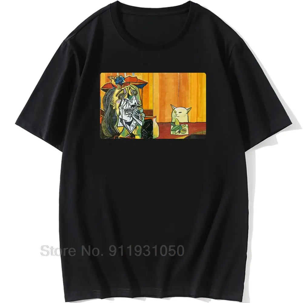 

Novelty Summer T Shirt Guys Fire Emblem Three Houses Meme of The Year Yelling At A Cat Printed Art Artwork Men Tee Short Sleeve