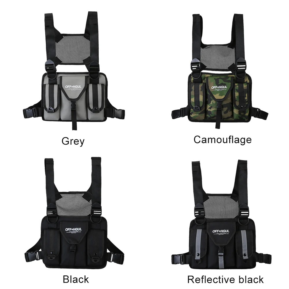 Уличная сумка в стиле хип-хоп для мужчин и женщин большой тактический жилет с