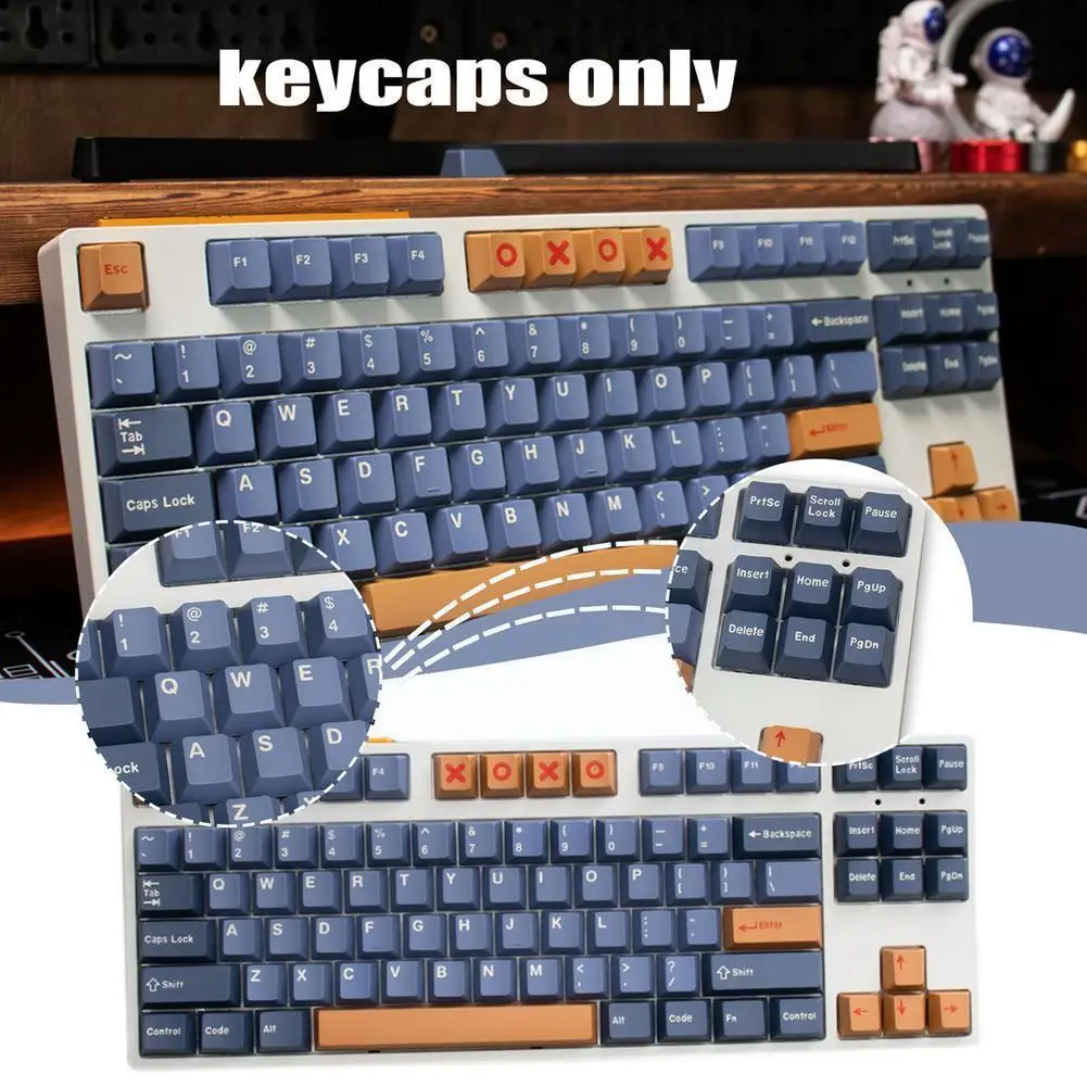 

171 Keycaps Double Shot for CHERRY Profile GMK Apollo Denim ANSI ISO PBT Layout Keycap For GMMK Pro Mechanical Gaming Keybo X0W0