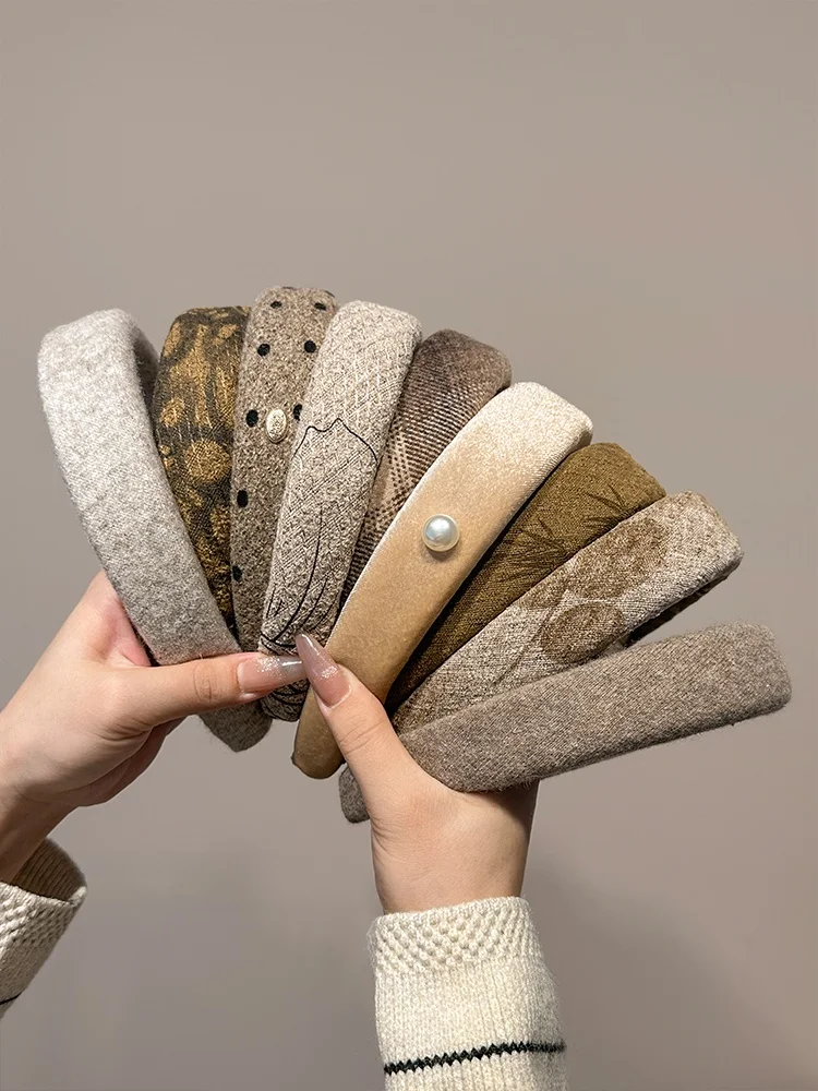 Maillard Элегантная повязка для волос с высоким черепом женщин 2024 Новинка осени и