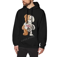 hello skeleton teddy bear hoodie sweatshirts harajuku creativity 100 cotton streetwear hoodies