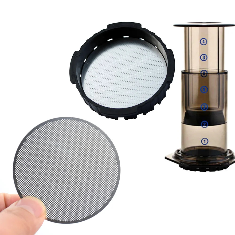 

Aeropress Coffee Maker Filter Stainless Steel Disc Metal Ultra Filter For Aeropress Coffee Maker Kitchen Coffee Accessories