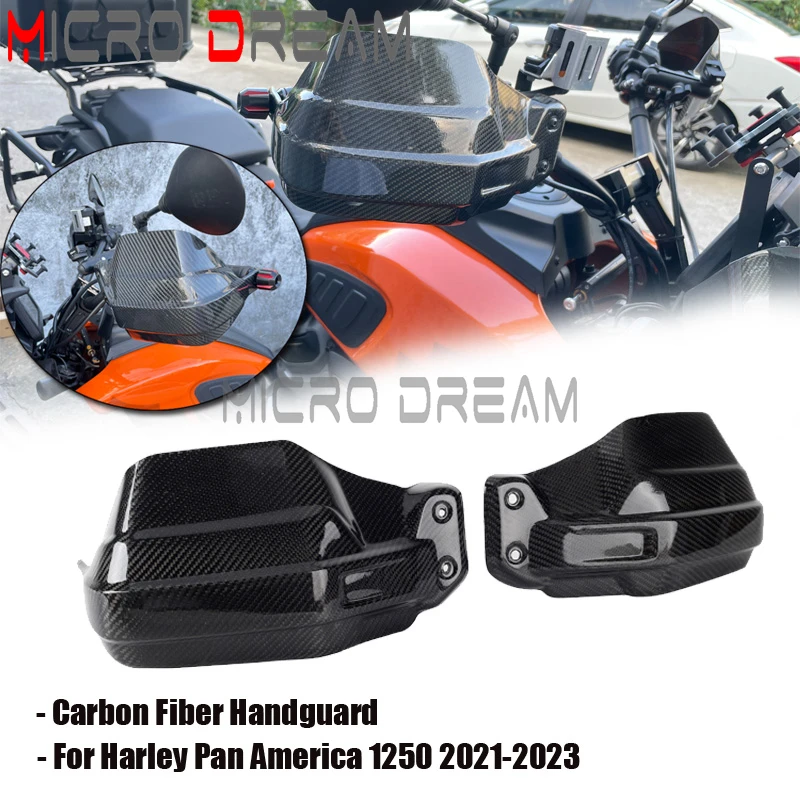 

2 шт., защитные накладки для мотоцикла из углеродного волокна с винтами для Harley PAN AMERICA 1250/S 2021 и выше