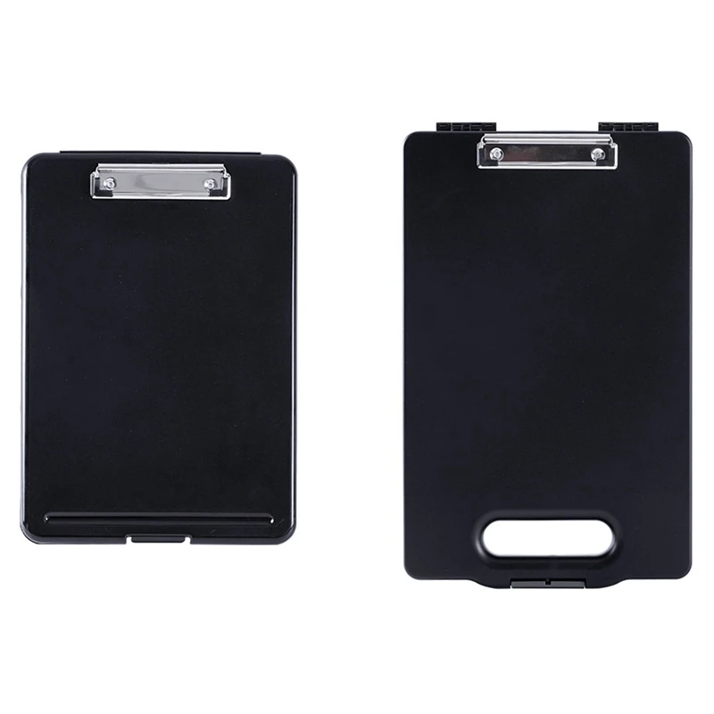 

2 Pcs A4 Plastic Storage Clipboard File Box Case Document File Folders Clipboard-35 X 24 X 3.3Cm & 40.5 X 25.1 X 4.8Cm
