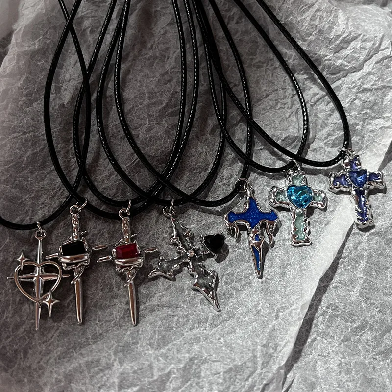 Новинка модный серебристый цвет бриллиантовый очаровательный черный кожаный