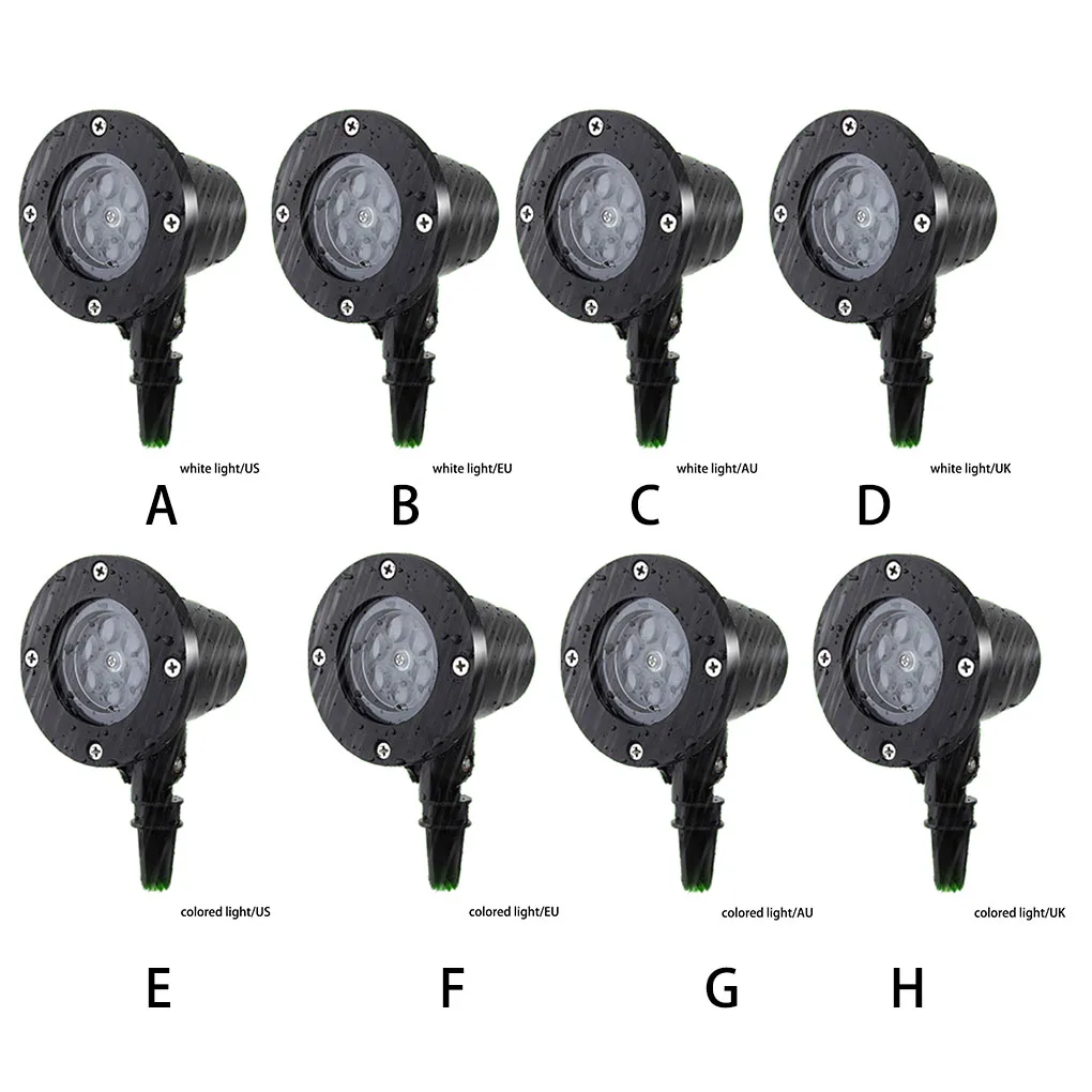 

Lamp Snowflake ABS Attractive Colorful Lights Durable Waterproof Gift Spotlight Outdoor Holiday Yard Decoration White