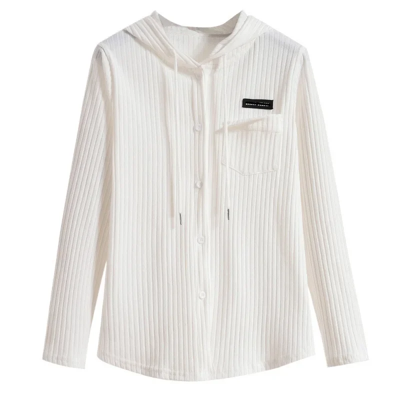 Универсальная утягивающая футболка больших размеров с капюшоном и длинными