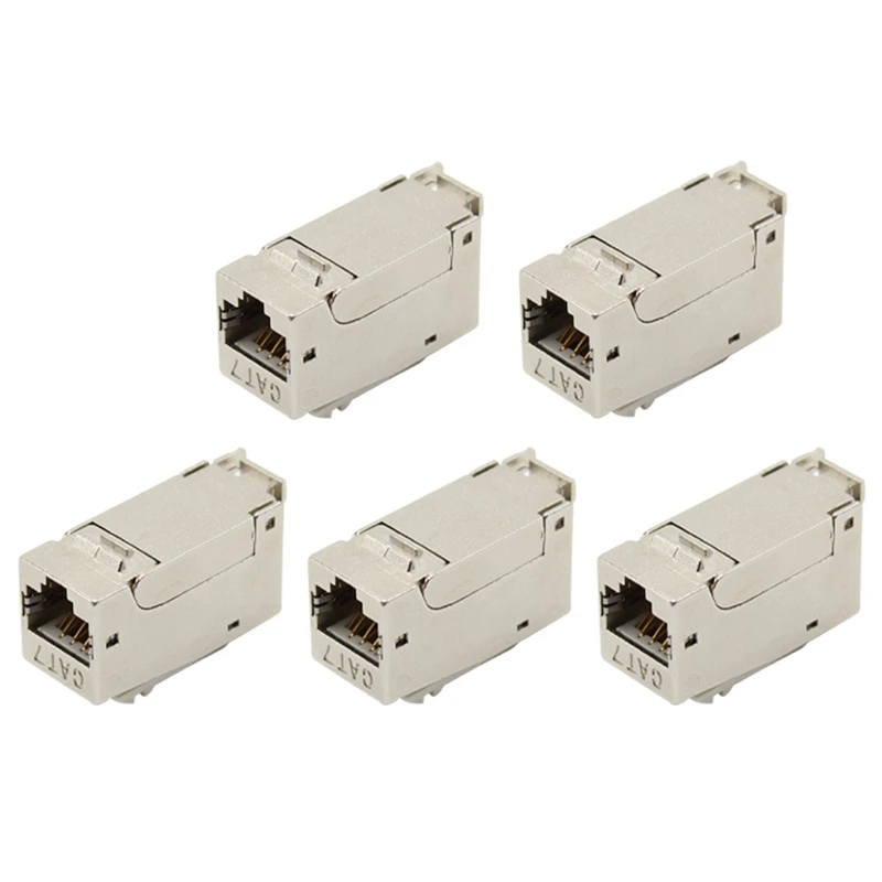 

CAT7 Full Shielded Keystone Jack RJ45 to LSA, Tool-Free Connection, Compatible for Cat6A/Cat.6 Systems