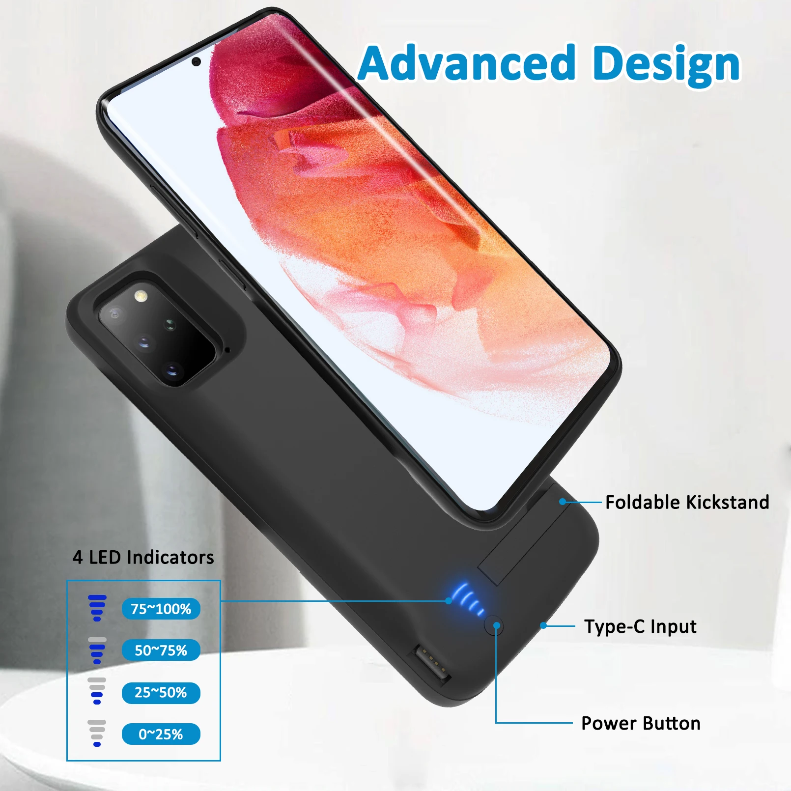 Najtaniej Inteligentne Telefony Komórkowe ładowarka Etui Do Samsung Galaxy S20 Ultra S20 Plus Etui Do ładowania Przenośna Obudowa Powerbank 5000mAh