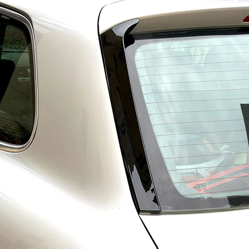 Глянцевая черная наклейка на заднее стекло боковой спойлер утиный сплиттер