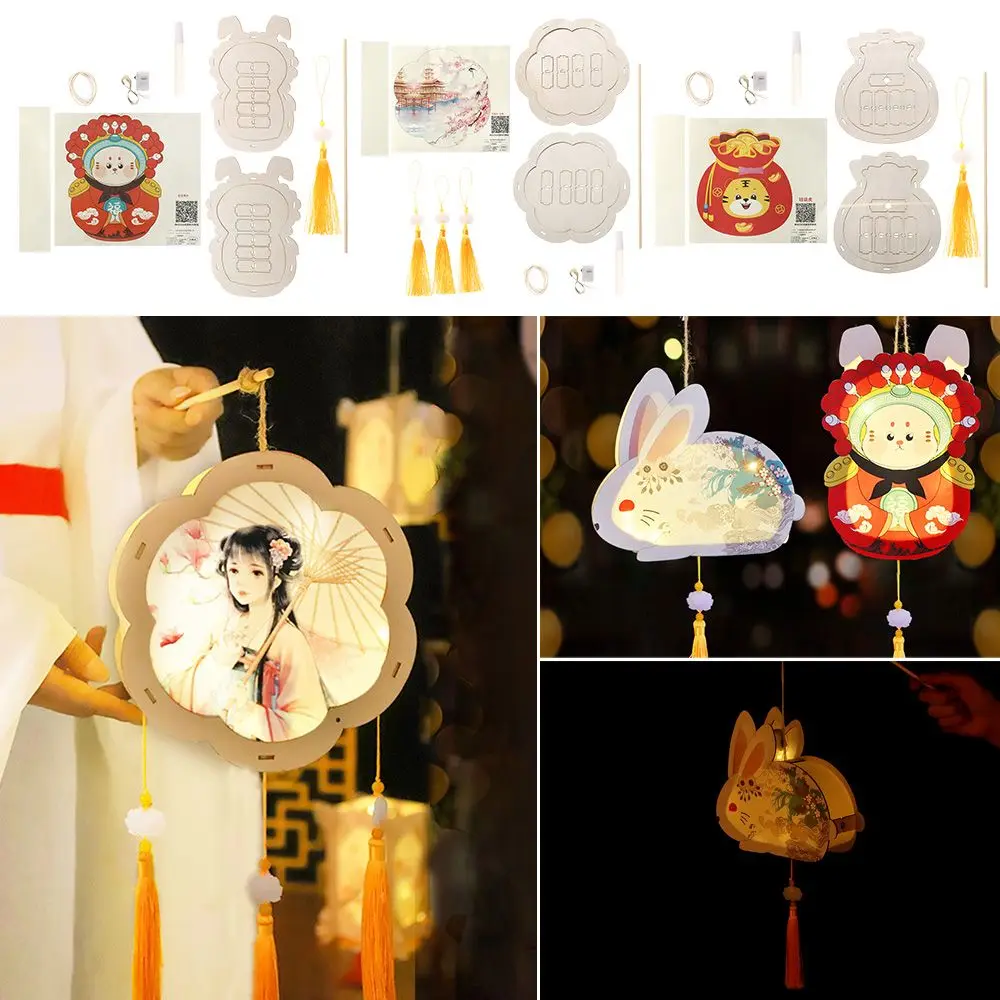

DIY Chinese Lantern Palace Retro Paper Lantern Decoration Blossom Flower Light Lamp Glowing Lanterns Festival Party Decor