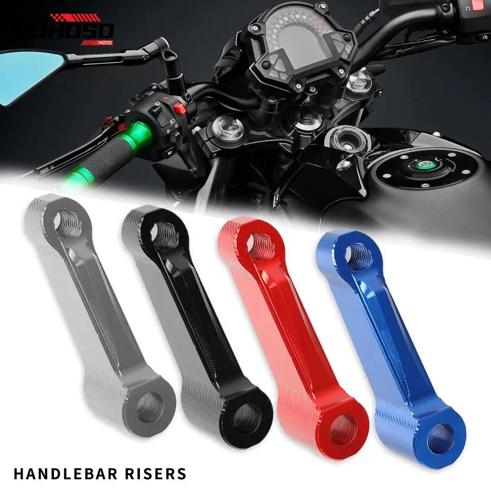 

Motorcycle Aluminium height Handlebar Risers Clamp Height Up Adapter Universal For Benelli Honda Bmw yamaha ducati Suzuki Parts