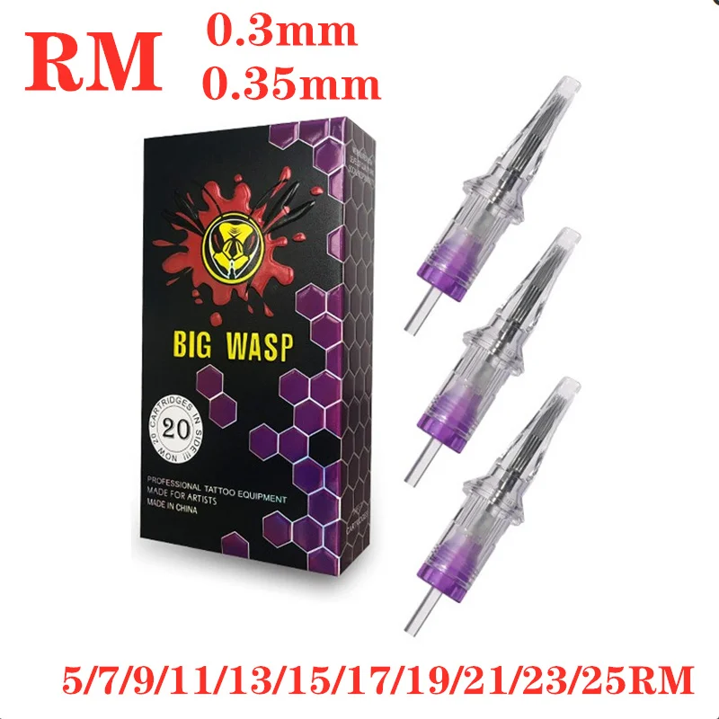 BIGWASP Cartridges Needle BrownMagnums  bronctattoo Supply