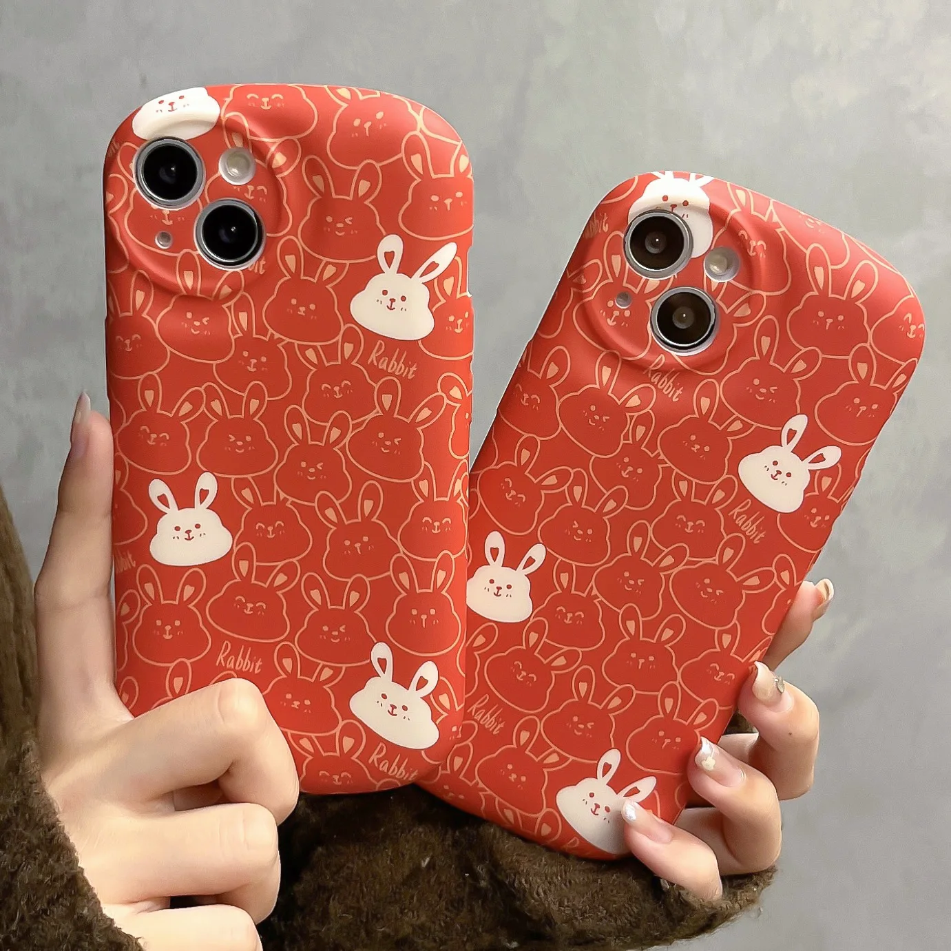

Подходит для IPhone14promax 13promax, Новогодняя капсула, жидкость, полный экран, кролик