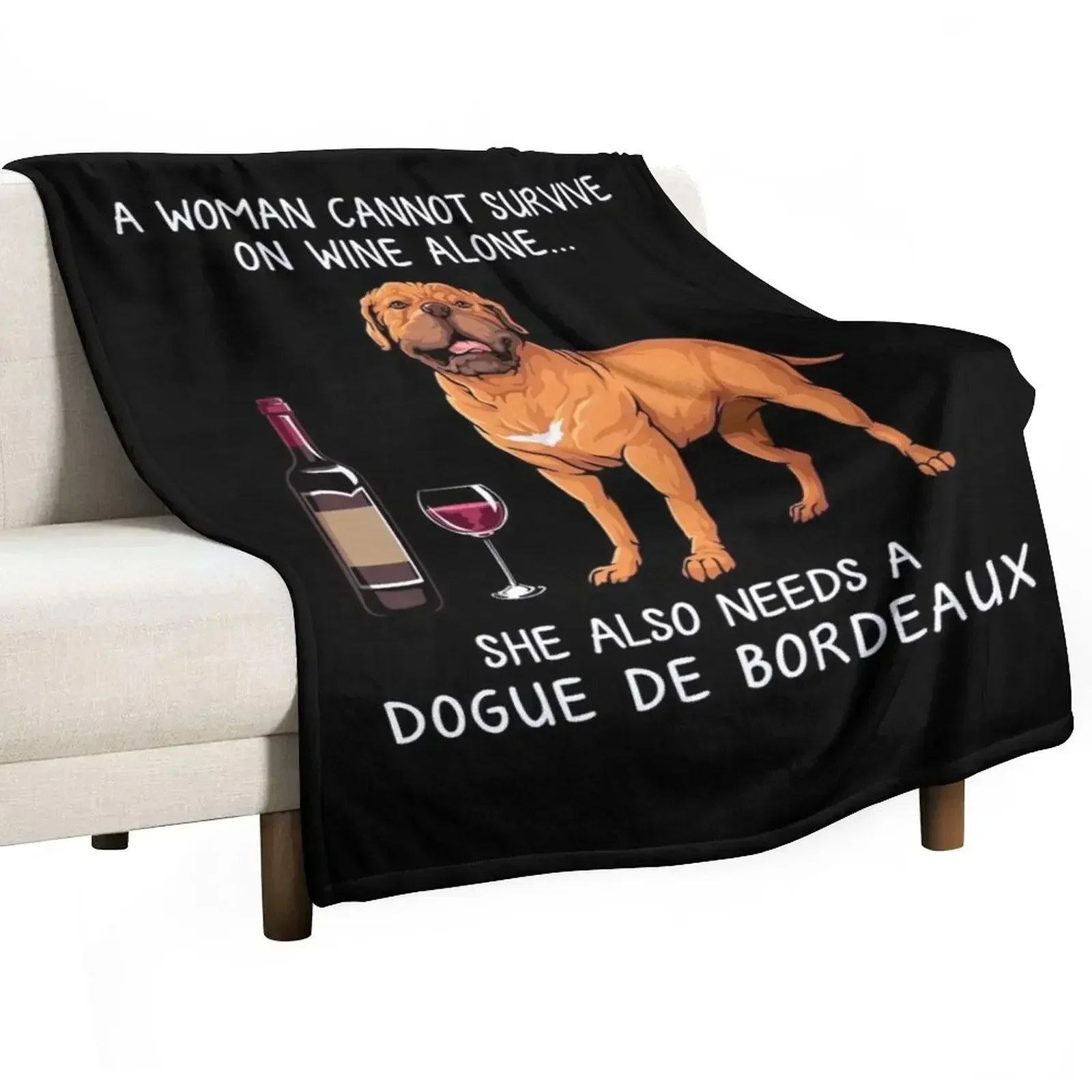 Мягкое одеяло Dogue Бордо и вино