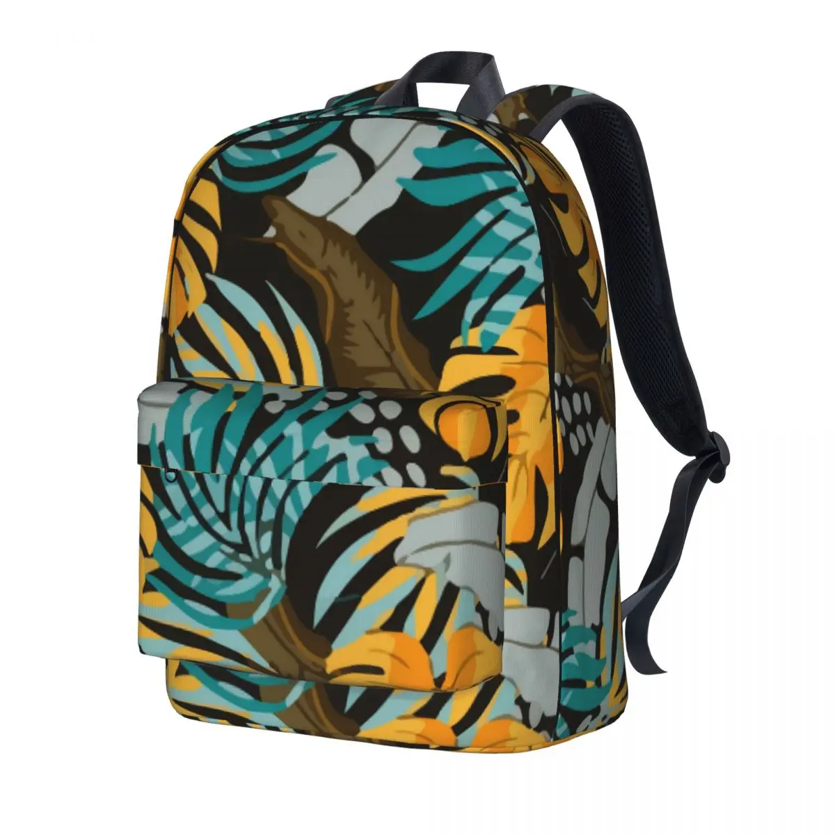 

Beautiful Plants Backpack Yellow Blue Leaves Style Backpacks Male Camping Durable School Bags High Quality Rucksack