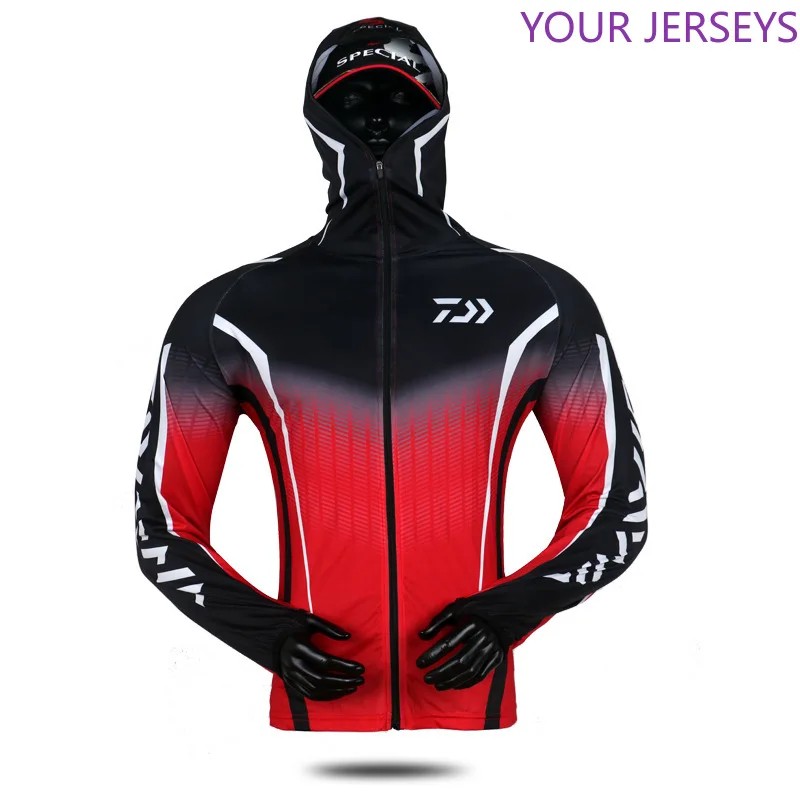 

2022 New Daiwa Spring Summer Long Sleeves Fishing Jacket Sun Protection Shirt Clothes Outdoor Running Pesca Camiseta
