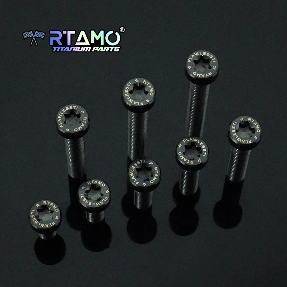

RTAMO Болт из титанового сплава Gr5 M6x12/15/20/25/30/35/40/45 мм для модифицированного винта для мотоцикла и велосипеда