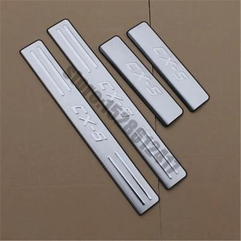 

Car cover for Mazda CX-5 CX 5 CX5 2013 2015 2016 Door Sill Guard Stainless Scuff Plate Door Sills Pedal Protector