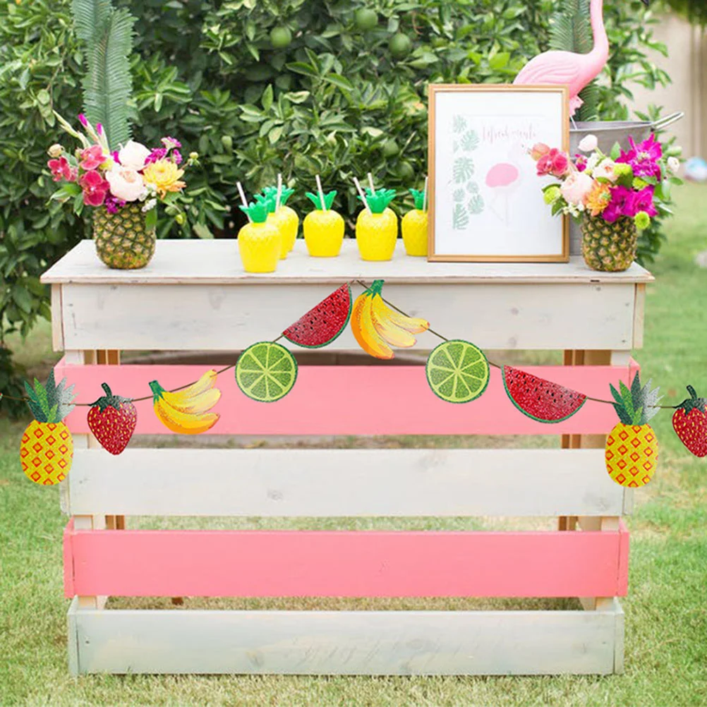 

1PC Fruit Decor Party Banner Twotti Fruity Birthday Decorations Fruit Party Fruit Birthday Decorations