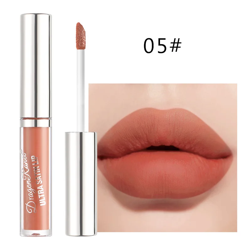

Waterproof Matte Liquid Lipstick Long Lasting Nude Lip Gloss Velvet Lip Glaze Red Beauty Non-stick Cup Moisturizing Lip Makeup