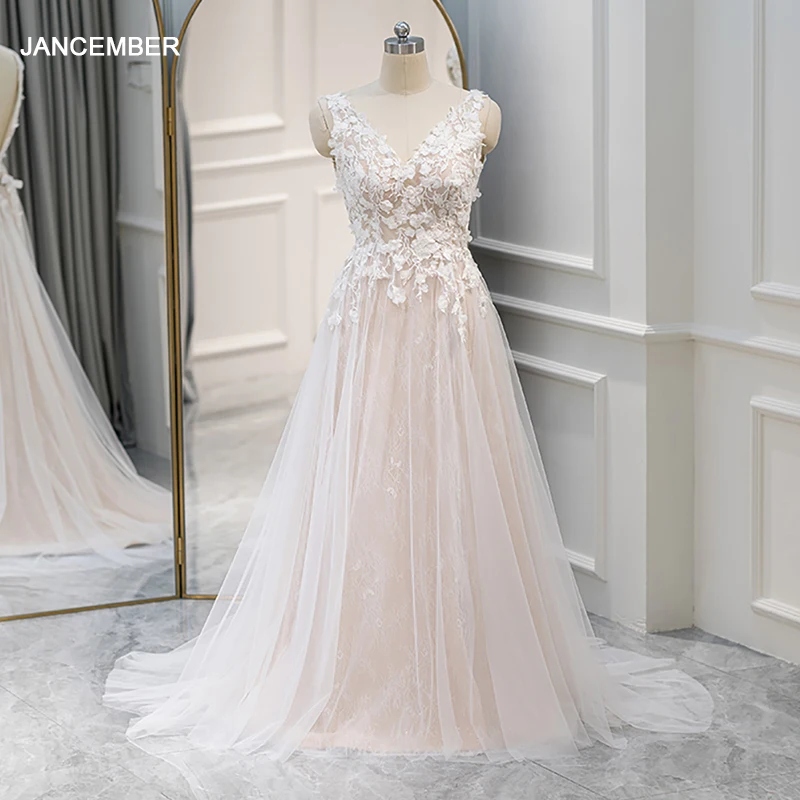 Популярный дизайн идеальные свадебные платья для женщин трапециевидной формы с