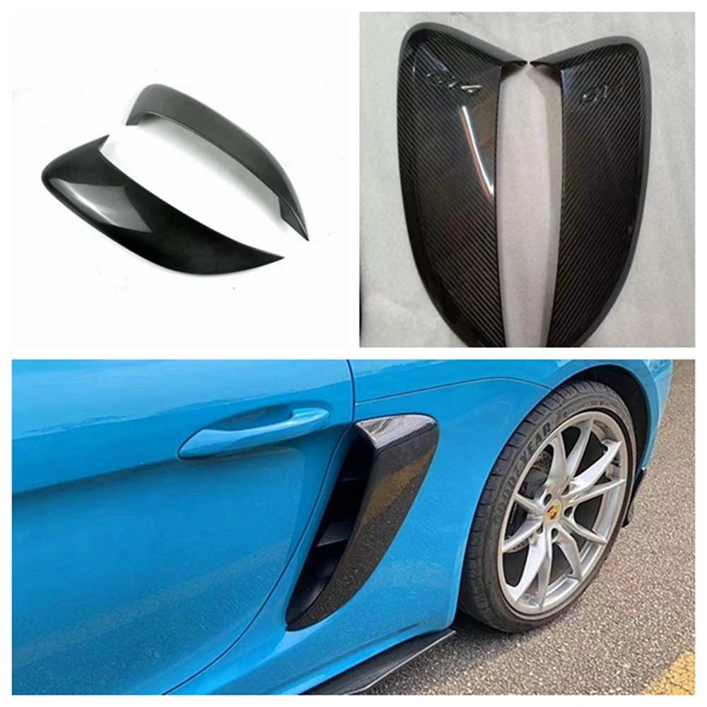 Для Porsche 718 981 Boxster Cayman GT4 стильный комплект из углеродного волокна для кузова