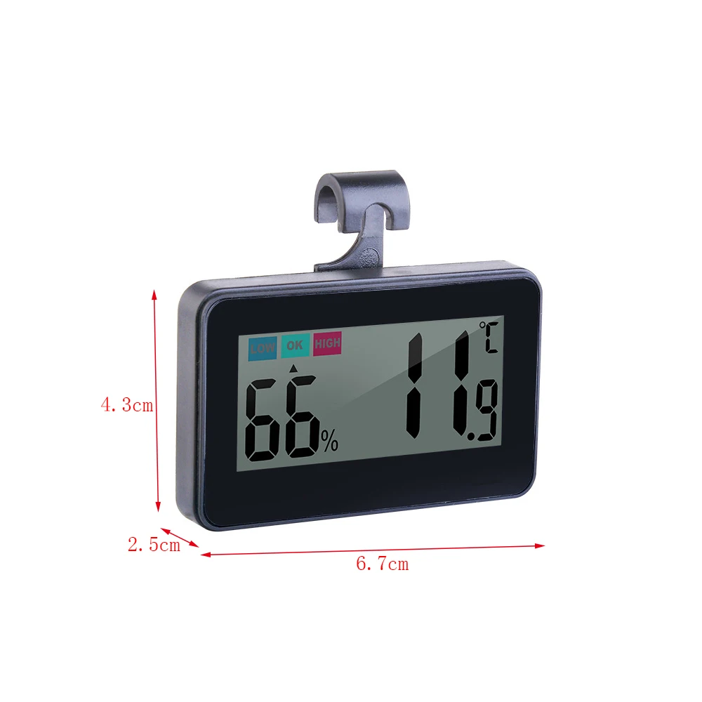 

-20℃-60℃Household Thermometer Hygrometer Digital Multi-Purpose Bedroom Cold Storage Refrigerator Thermometer Magnet Adsorption