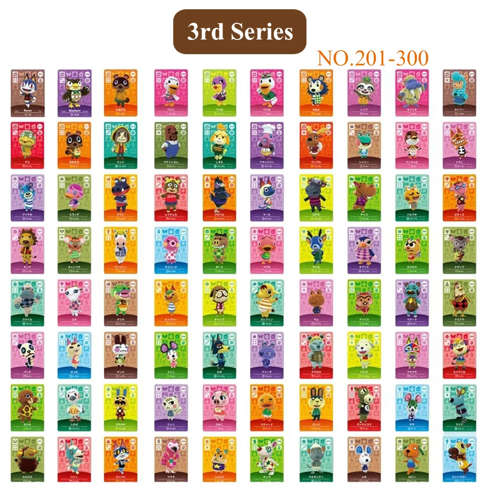 Новые карты с животными пересечение Amiibo высококачественные фотокарты серия от 1