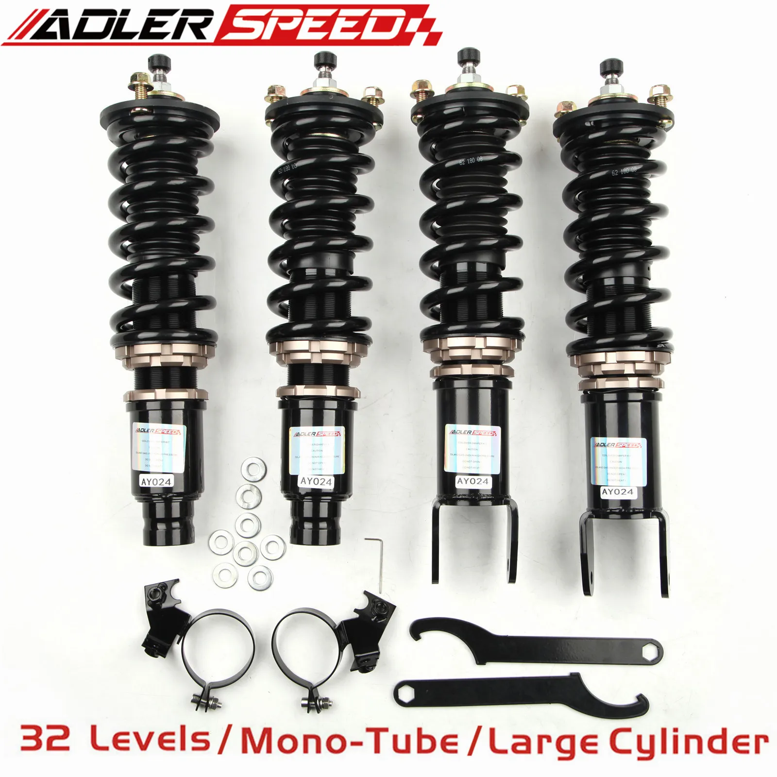 Койловеры ADLERSPEED для Honda Civic 92-00 Integra 94-01 18-уровневая реклама. Высота ударных стоек