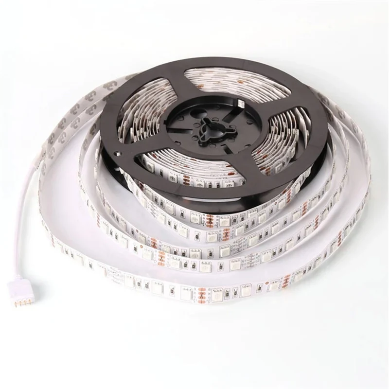 5M 7.5M 10M/Roll LED Strip Light RGB DC12V SMD5050 Flexible NO-Waterproof Tape Decoration Lamp String Decor