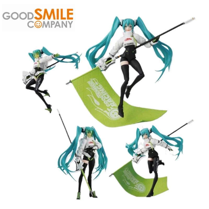 

Оригинальная аниме-фигурка ГК Figma VOCALOID SP-149 Racing Miku 2022 Ver. Экшн-Фигурки игрушки для детей подарок коллекционные модели кукол
