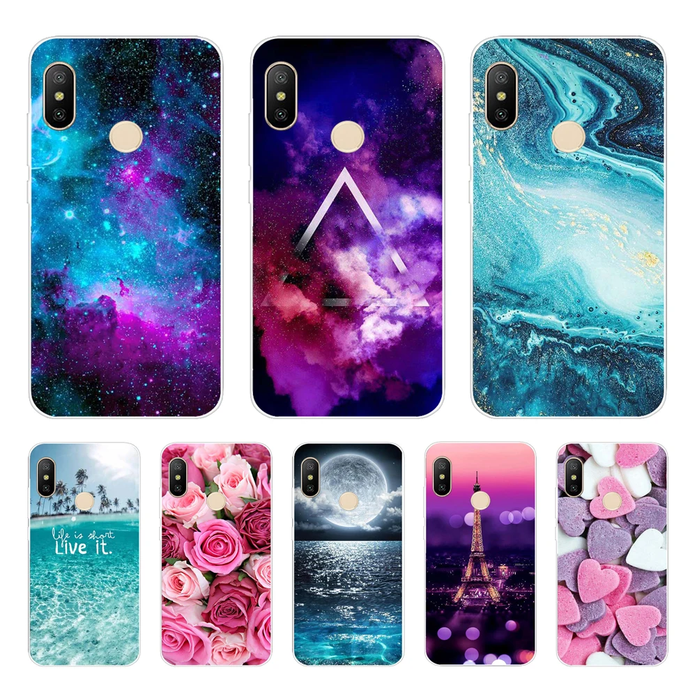 silicon case For xiaomi MI A2 LITE Case Full Protection Soft tpu Back Cover Phone Cases Xiomi bumper Coque