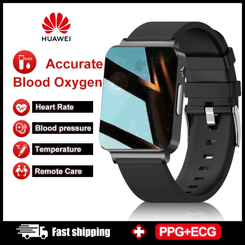

2023 HUAWEI Smart watch Blood Sugar ECG+PPG Monitoring Blood Pressure Body Temperature Smart Watch For Clock Fitness Tracker