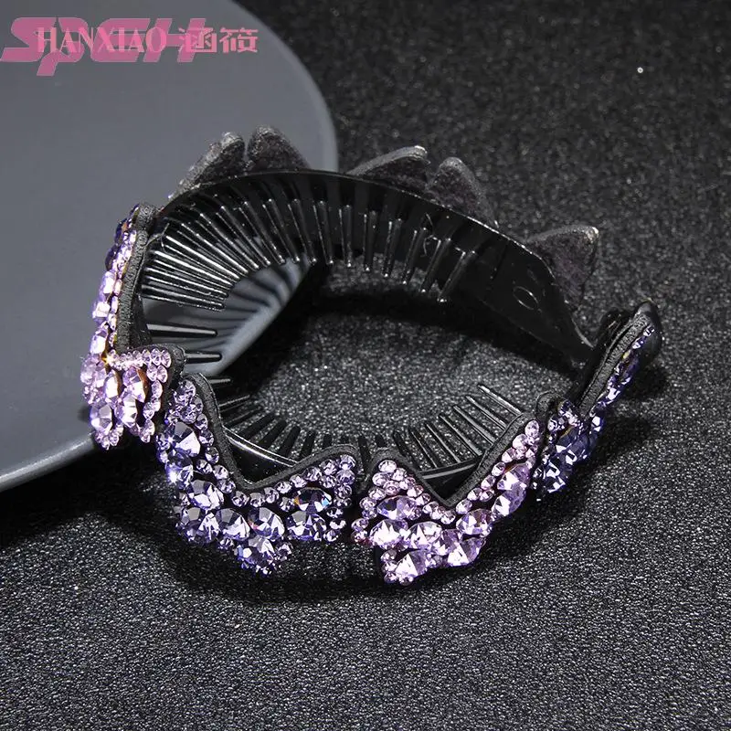 

Пряжка для волос «конский хвост», зажим для волос, пластина, зажим для волос, украшение для волос, Шариковая головка, бигуди, кристалл, брилли...