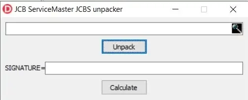 JCB ServiceMaster JCBS Files Unpacker