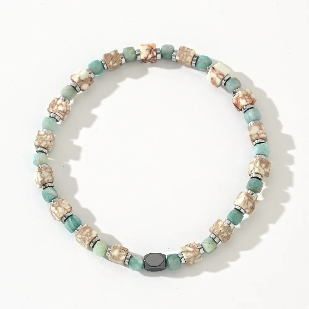 Новый высококачественный браслет с гематитовыми прокладками квадратный Tianhe Stone