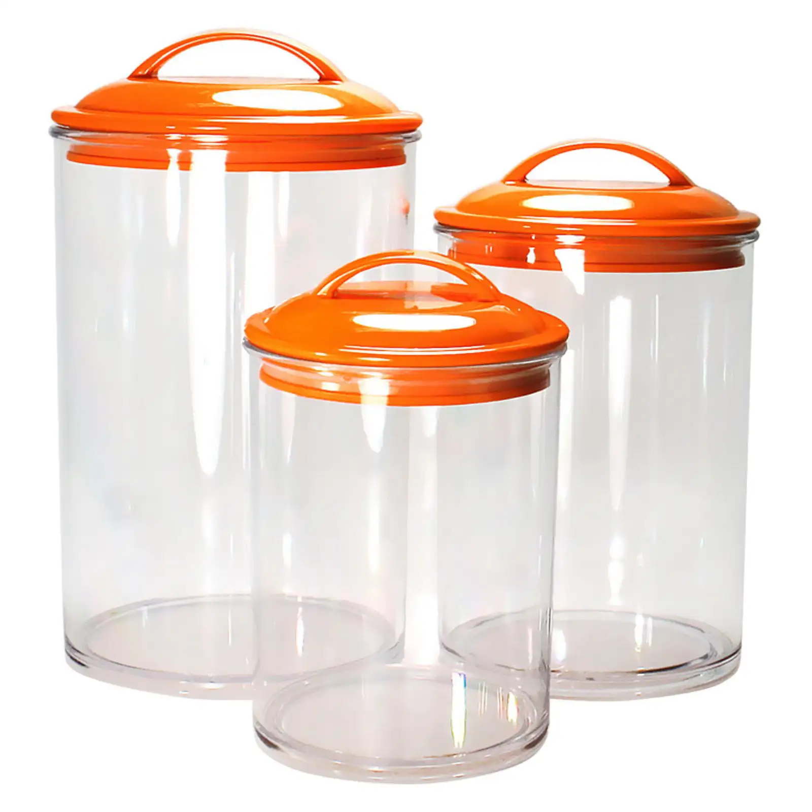 

, Acrylic Canister Set of 3, Orange