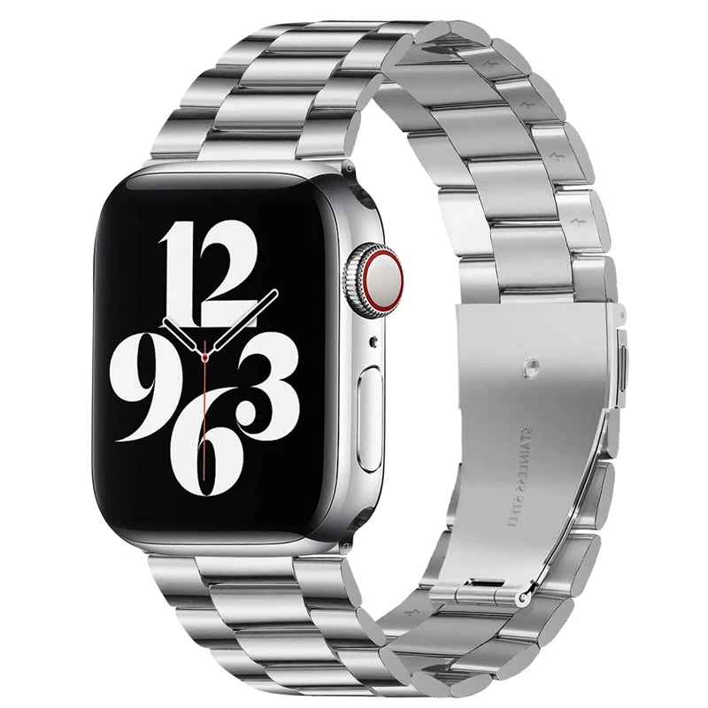 Stainless Steel Strap Band For Apple Watch Series 7 45mm 41mm Watchband Bracelet Accessories iWatch 6 5 4 3 42mm 38mm 40mm 44mm