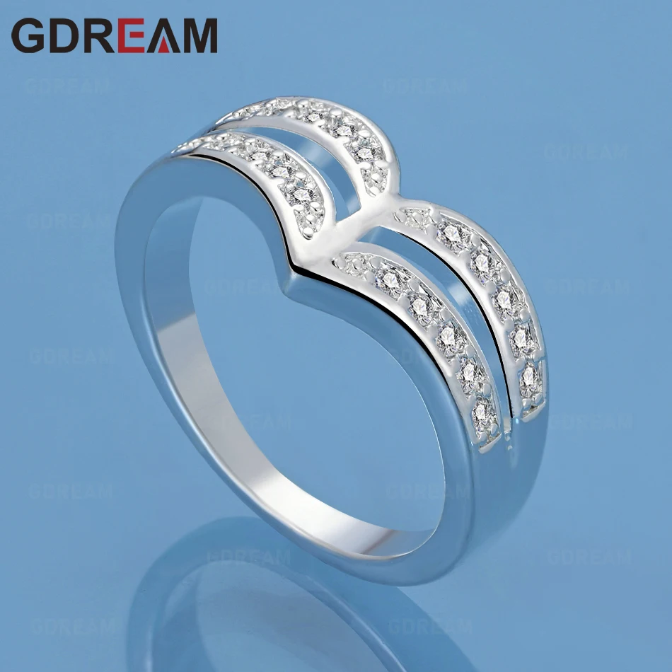 Фото Женское кольцо Gdream из стерлингового серебра 925 пробы с ажурным орнаментом в виде цифры 8, винтажный стиль, персонализированный аксессуар, подарок, украшение №1