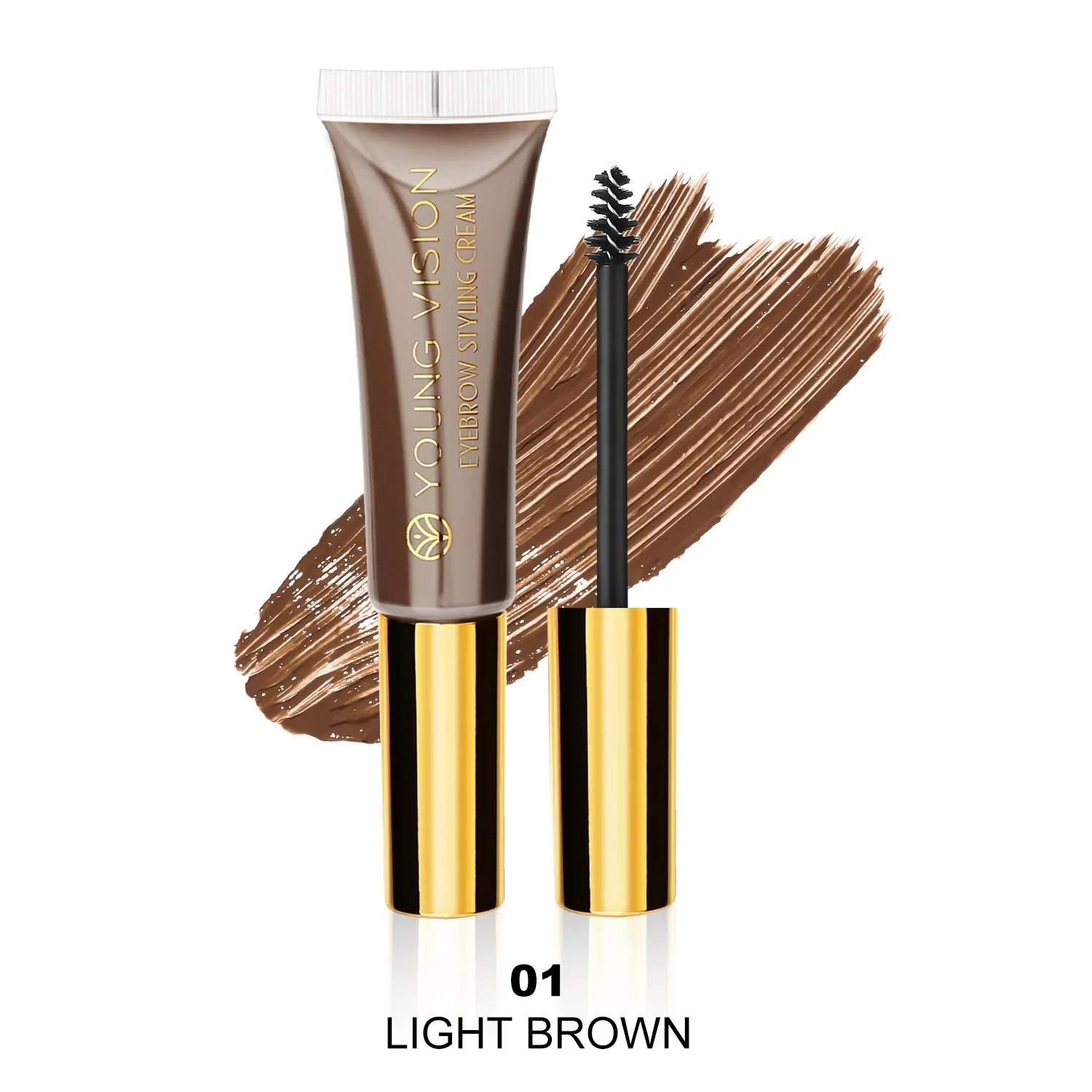 5 Color Eyebrow Cream Waterproof Quick Dry Lasting No Fading Styling Gel Professional Fashion Cosmetics Big Capacity 12g