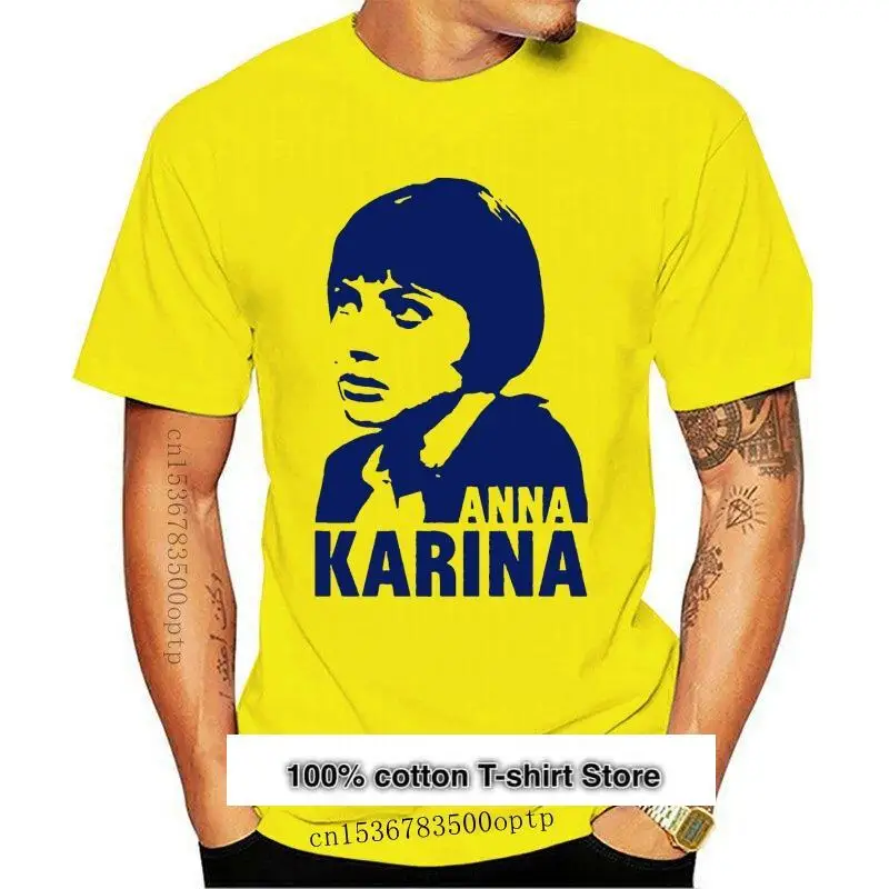 

Camiseta de Anna Karina 2 para hombre, camisa de goard francesa, película Bardot 2021 Wave, nueva